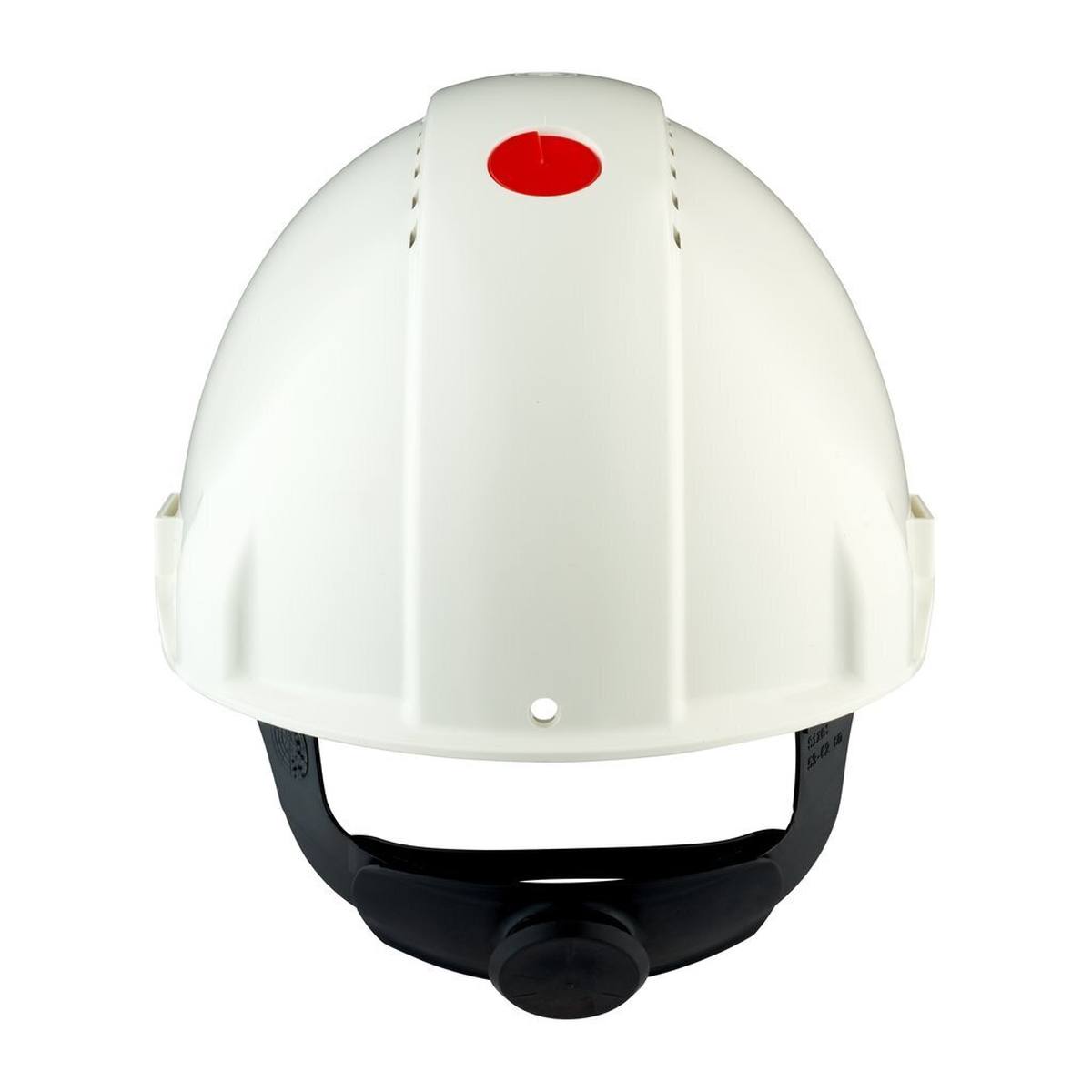 3M G3000 safety helmet G30NUW in white, ventilated, with uvicator, ratchet and plastic welding strap
