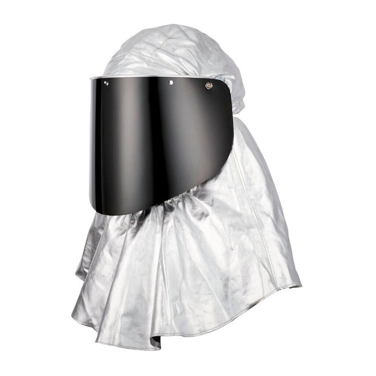 Casque de protection 3M Versaflo M407 avec couvre-cou et épaules difficilement inflammables et visière en polycarbonate, transparent