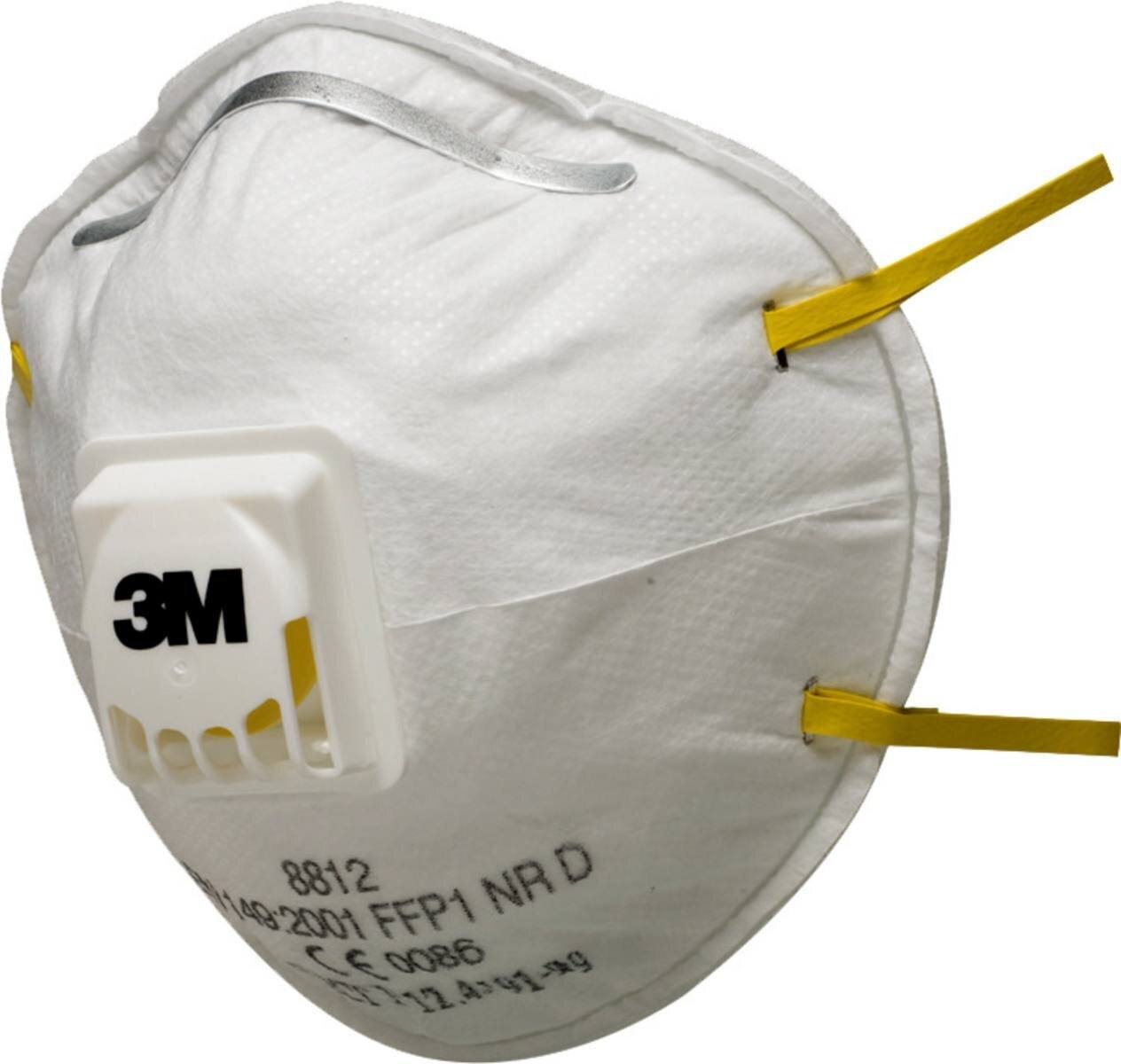 3M 8812 Atemschutzmaske FFP1 mit Cool-Flow Ausatemventil, bis zum 4-fachen des Grenzwertes