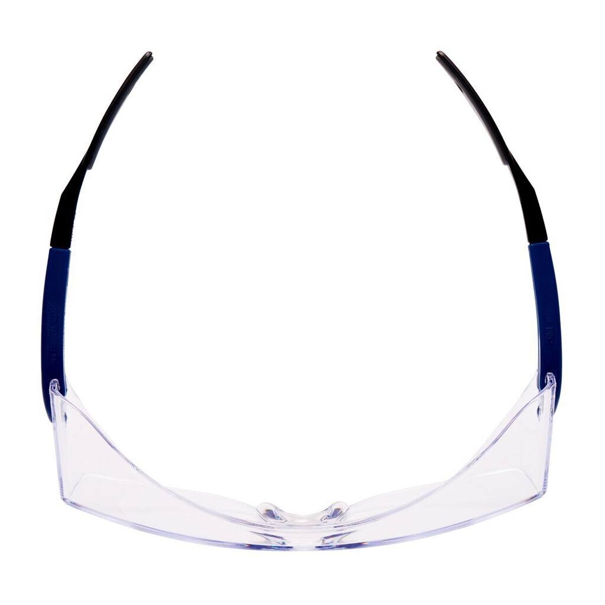 3M OX3000B Veiligheidsbril, DX/UV, PC, helder, blauw montuur