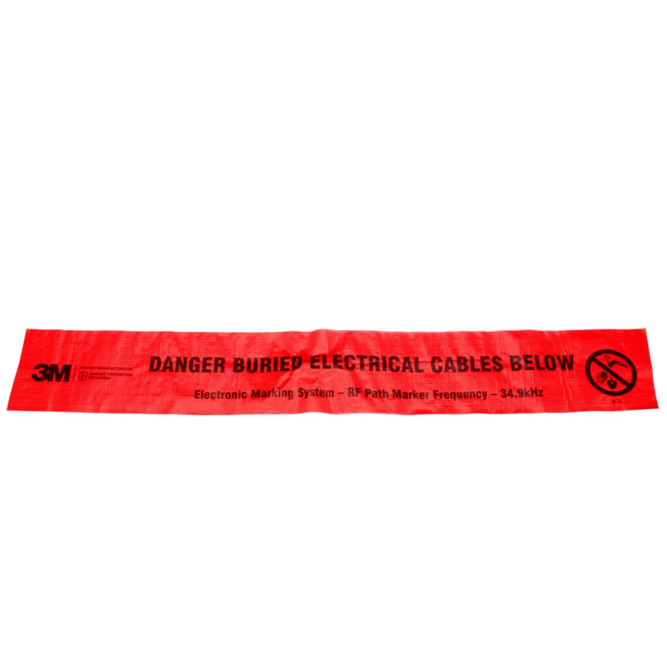 3M Electronic Marking System (EMS) hazard warning tape 7902, red, 152 mm, current, 152 m, 1 pack/packaging unit