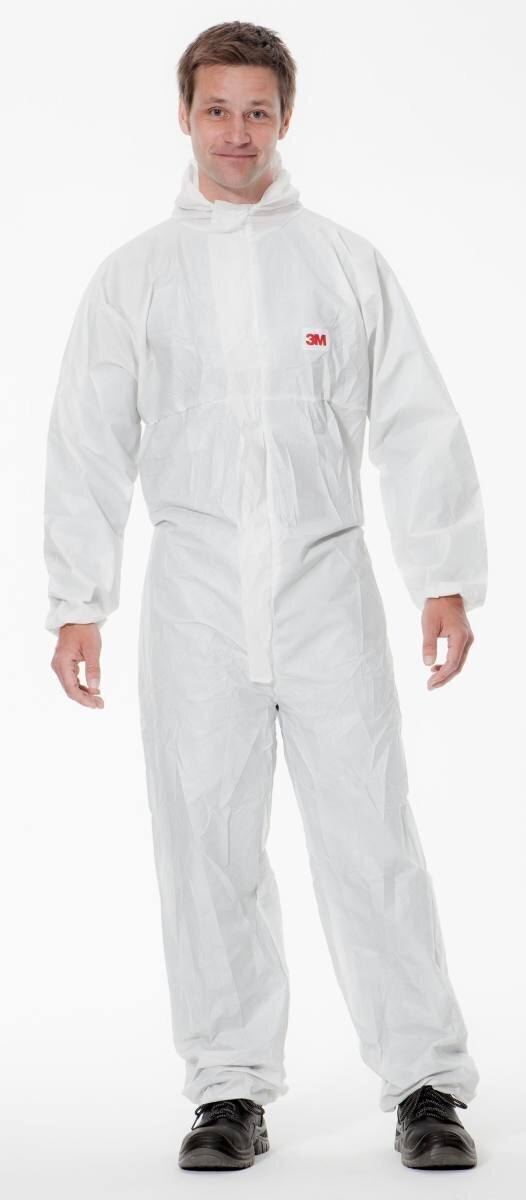 3M 4510 coverall, white, TYPE 5/6, size XL, material microporous PE laminate, elastic band finish