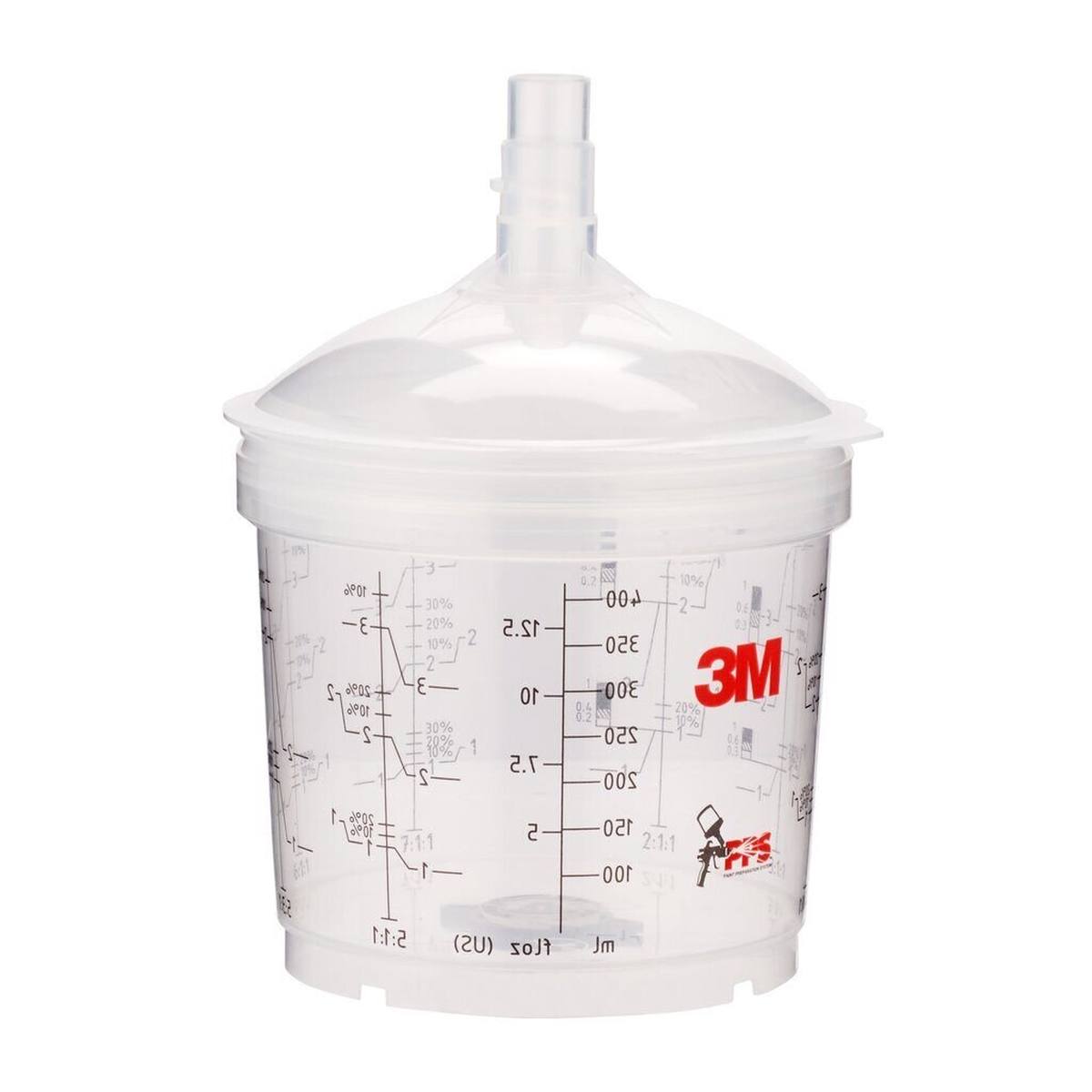 3M PPS Type V lid and cup kits, 0.4l, 200u, 50 cups, 50 lids #16152