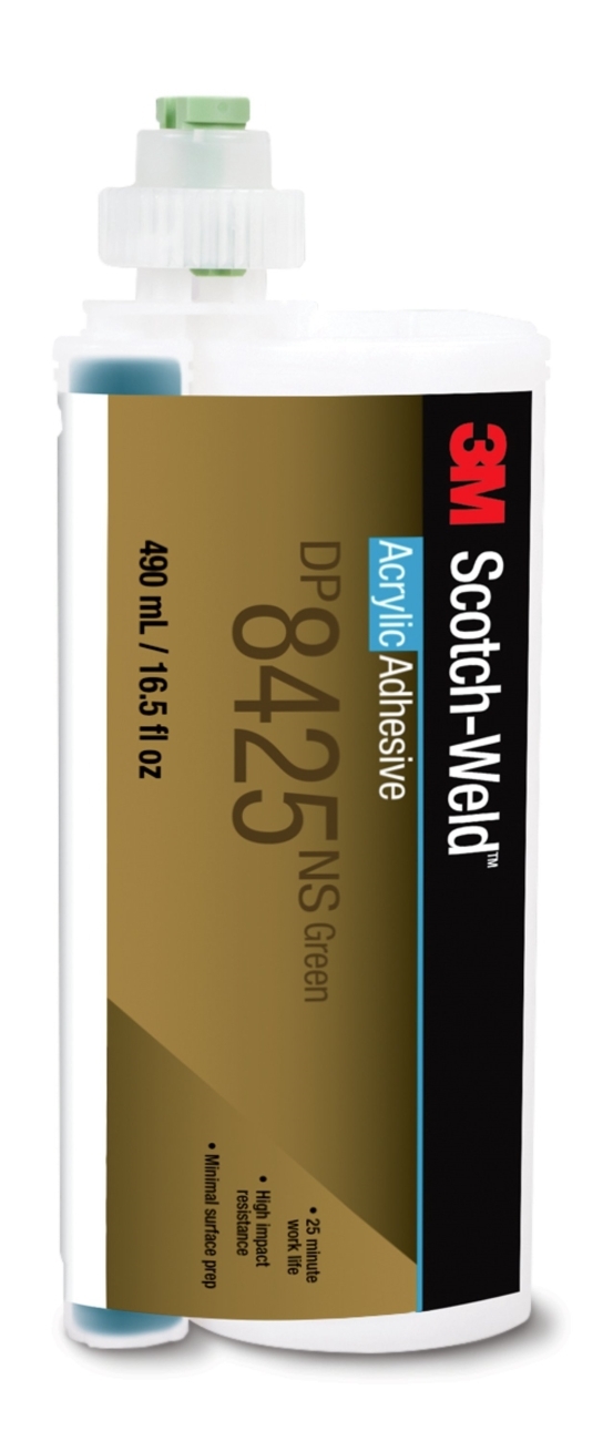 3M Scotch-Weld 2-component acrylate-based construction adhesive for the EPX system DP 8725 NS, black, 490 ml