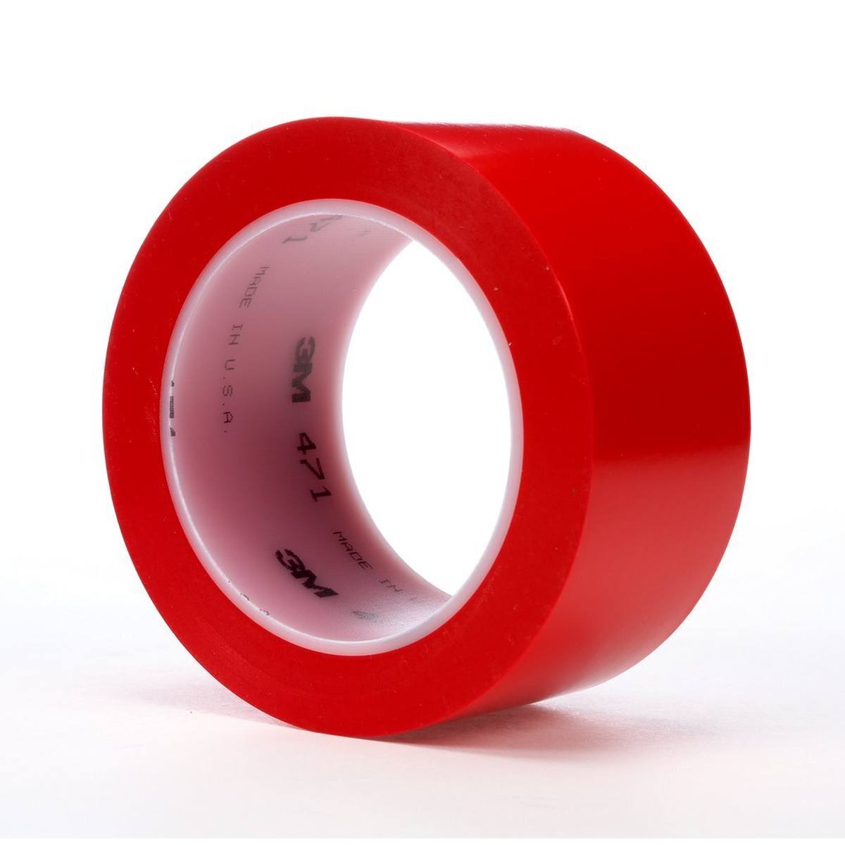 3M Weich-PVC-Klebeband 471 F, rot, 50 mm x 33 m, 0,13 mm, Einzeln praktisch verpackt