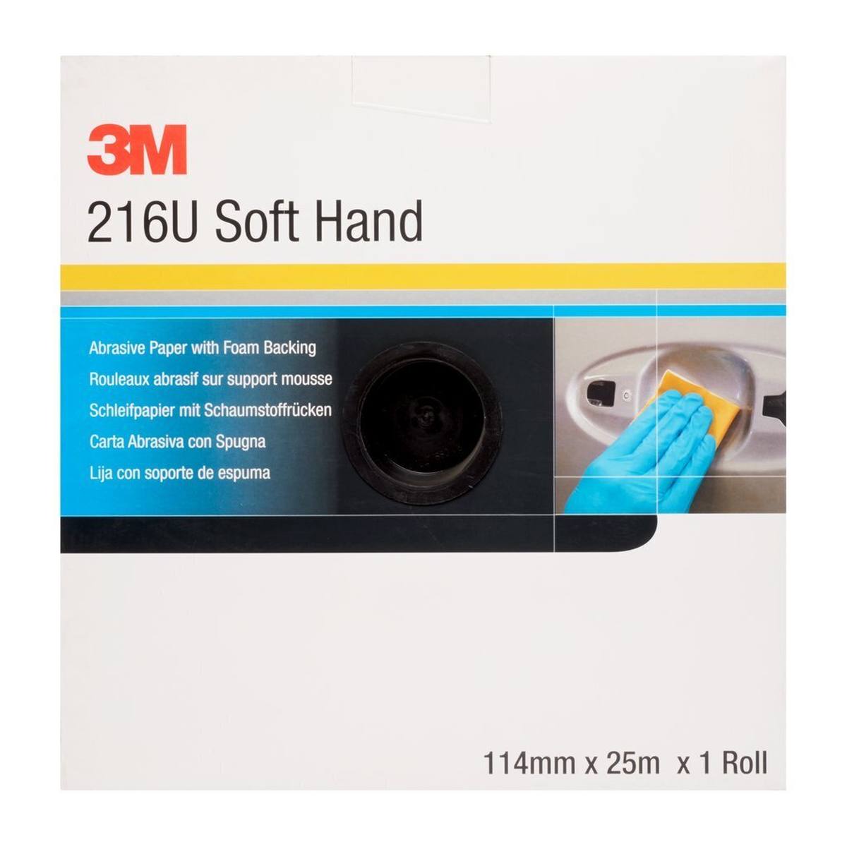 3M Soft Hand Rouleau 216U, or, 115 mm x 25 m, P800 #E50340