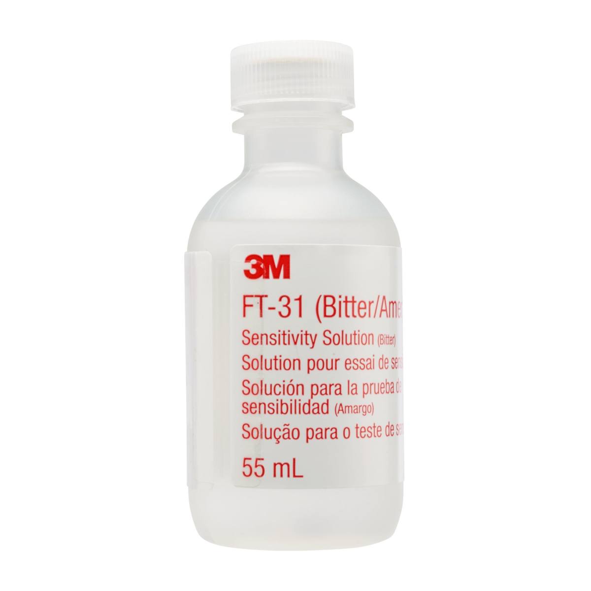 3M FT-31 Solución de sensibilidad para pruebas de ajuste, frascos de 55 ml, amargo (paquete=6 unidades)