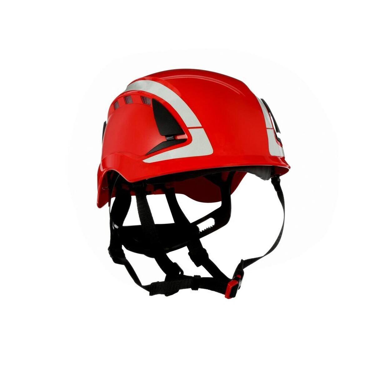 3M SecureFit safety helmet, X5005V-CE, red, ventilated, reflective, CE