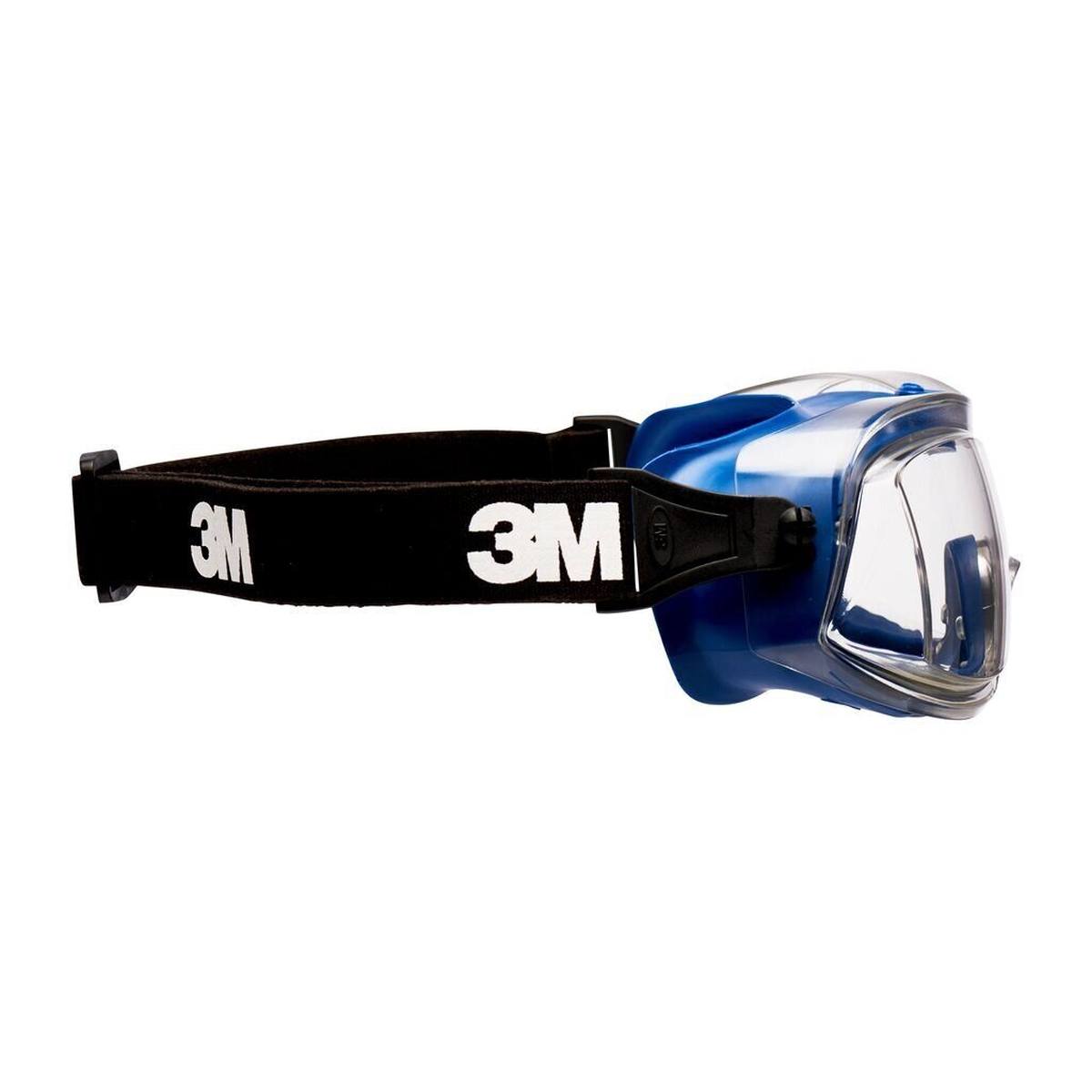 occhiali di sicurezza 3M Modul-R DX/UV, PC, trasparenti, leggeri, profilo sottileVentilazione diretta, fascia in nylon, incluso sacchetto in microfibra ModulR