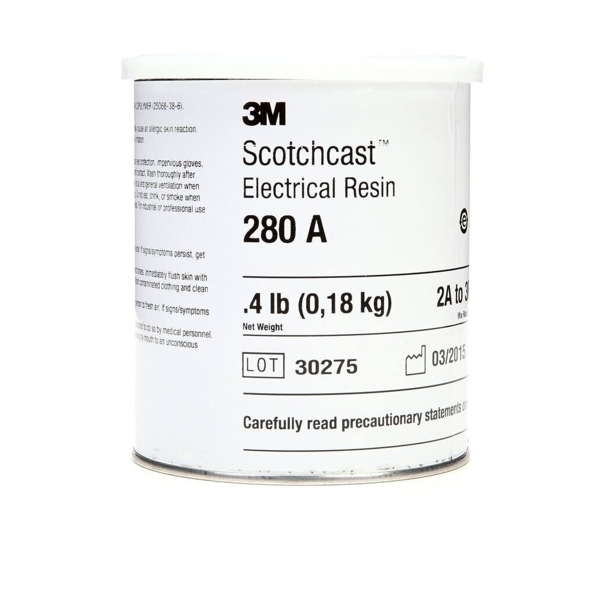 3M Scotchcast 280 Resina epossidica liquida, trasparente giallastra, parte A, 10,89 kg