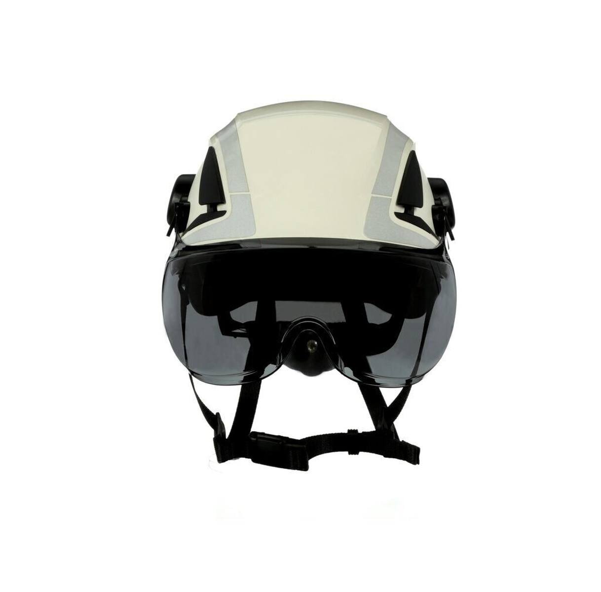 Visière courte 3M X5-SV02-CE pour les casques de protection X5000 et X5500, grise, traitement antibuée et anti-rayures, polycarbonate