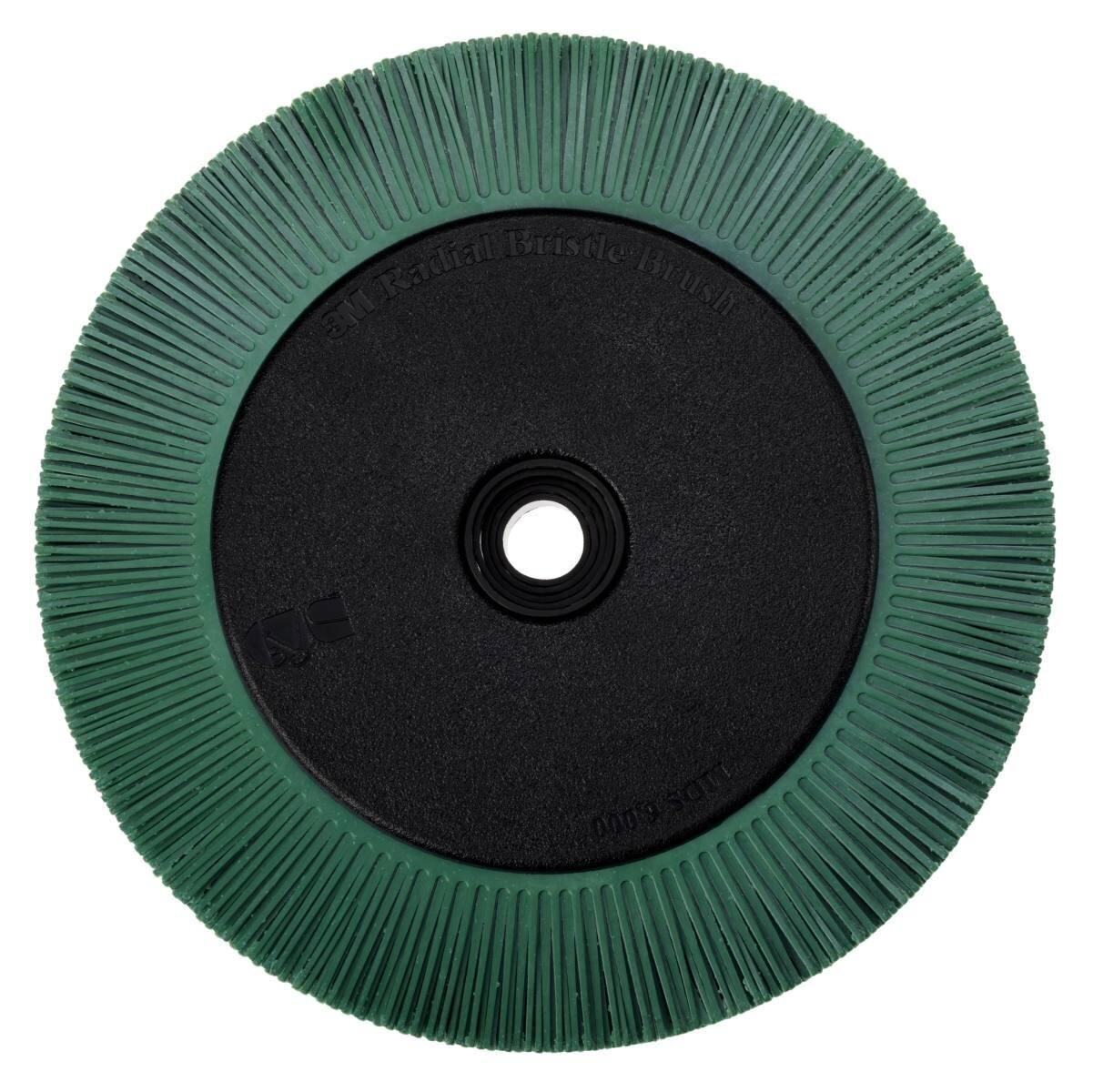 3M Scotch-Brite Disco de cerdas radiales BB-ZB con pestaña, verde, 203,2 mm, P50, tipo S #33081