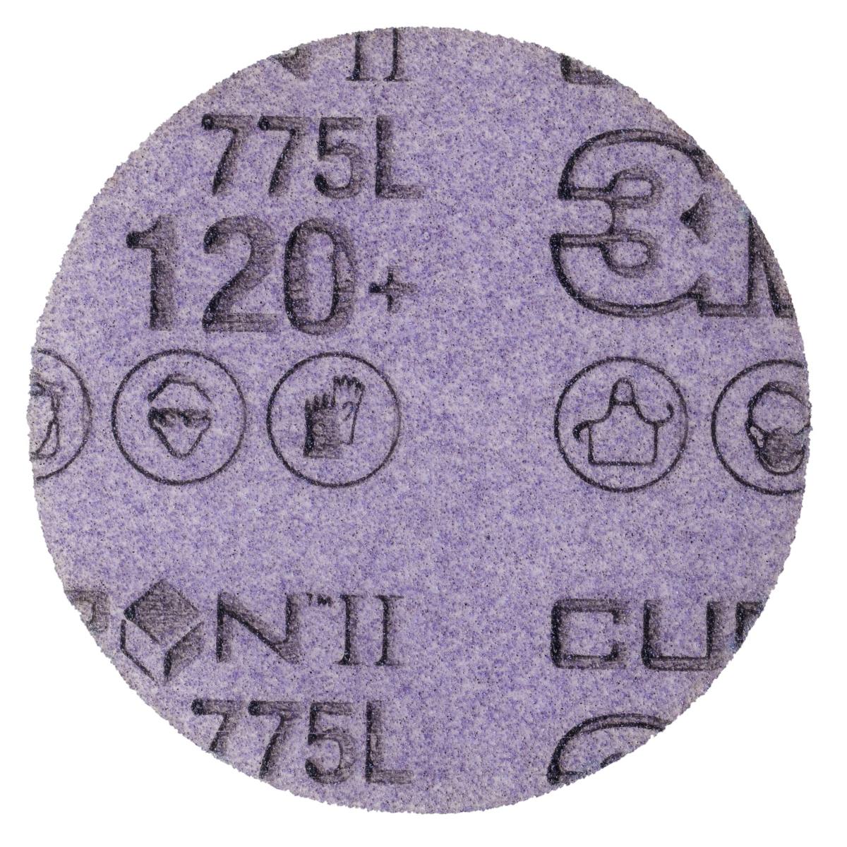 3M Cubitron II Disco Hookit 775L, 125 mm, 120+, non perforato #86819