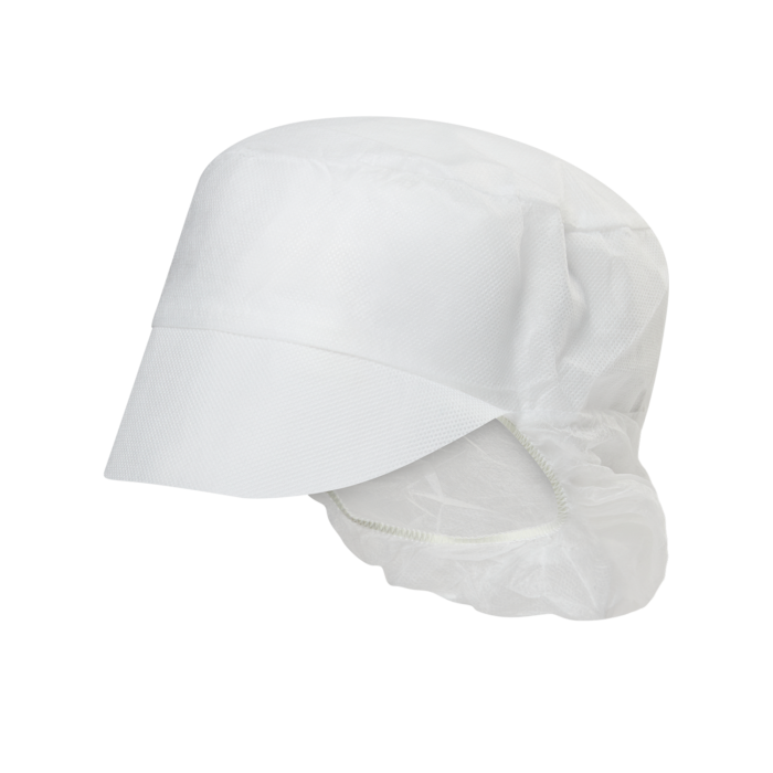NORSE Disposable Snood Cap White disposable cap