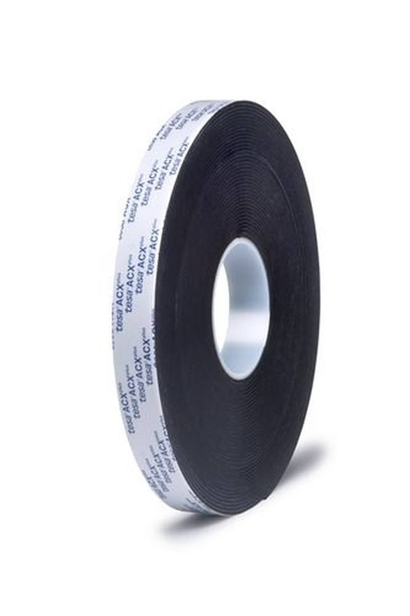 Tesa ACXplus 7065 High Adhesion, 19mmx25m, 1.2mm, black, white paper liner
