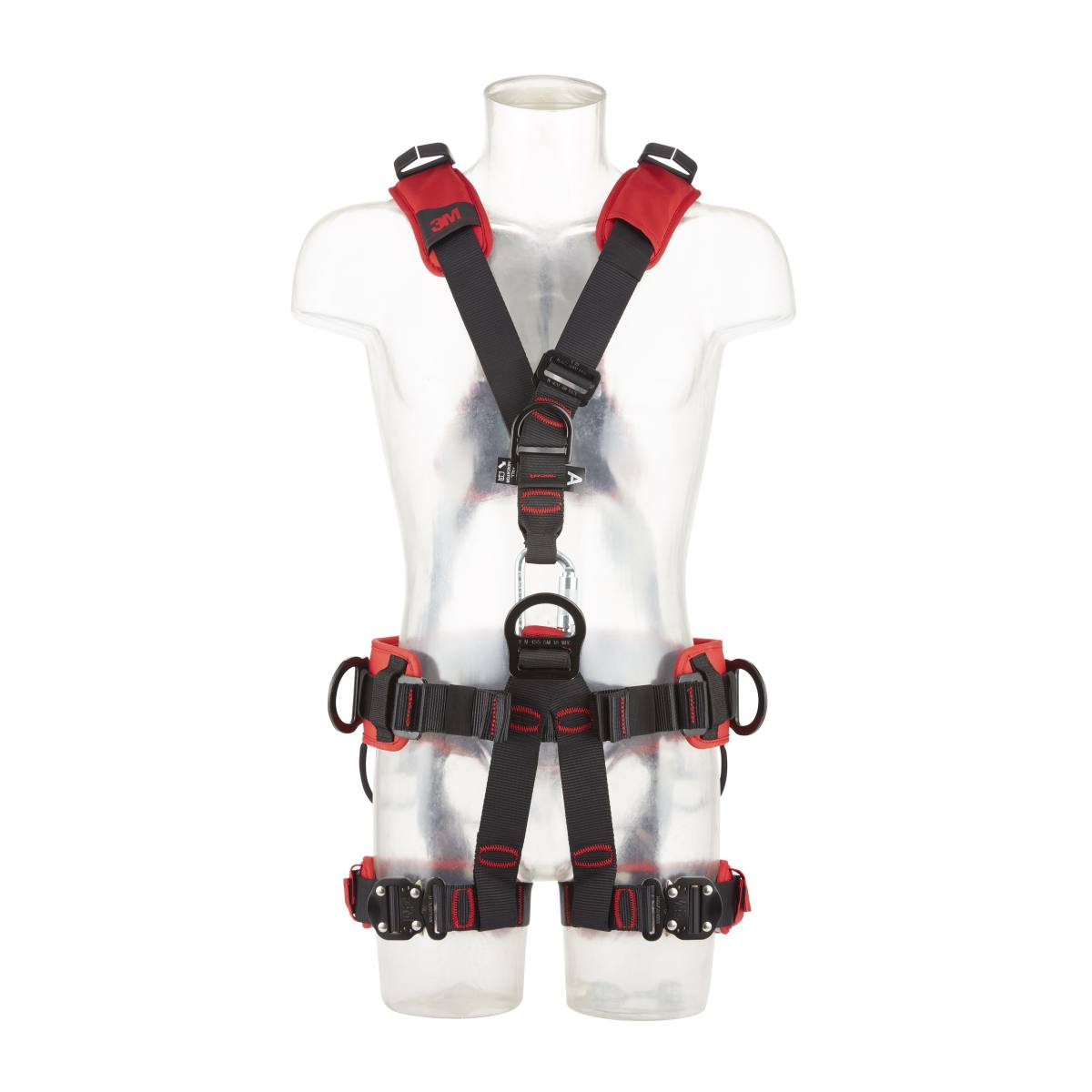 3M PROTECTA Suspension harness - chest and back fall-arrest eyelets with fall indicators, comfort harness with side attachment points, central attachment point, automatic buckles, shoulder and back padding, leg padding, label protection w... , S