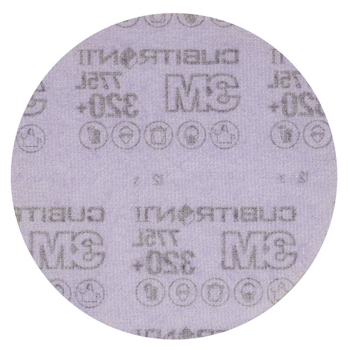 3M Cubitron II Hookit film disc 775L, 150 mm, 320+, non perforato #47099
