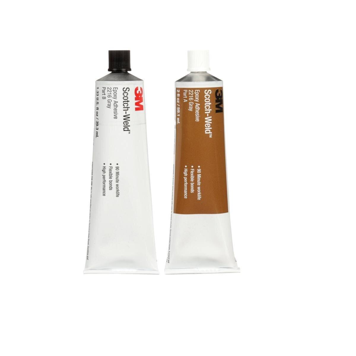 3M Scotch-Weld 2-component construction adhesive based on epoxy resin 2216 B/A, gray, 250 ml
