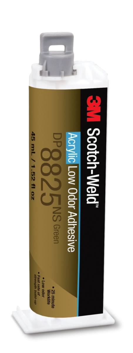 3M Scotch-Weld 2-component acrylate-based construction adhesive for the EPX system DP 8825 NS, green, 45 ml