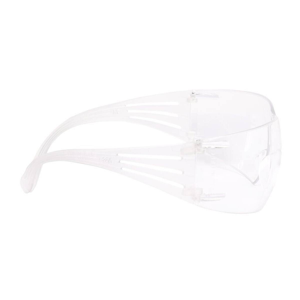 3M Gafas de protección SecureFit 200, tratamiento antirrayas/antivaho plus, lente transparente, SF201AFP