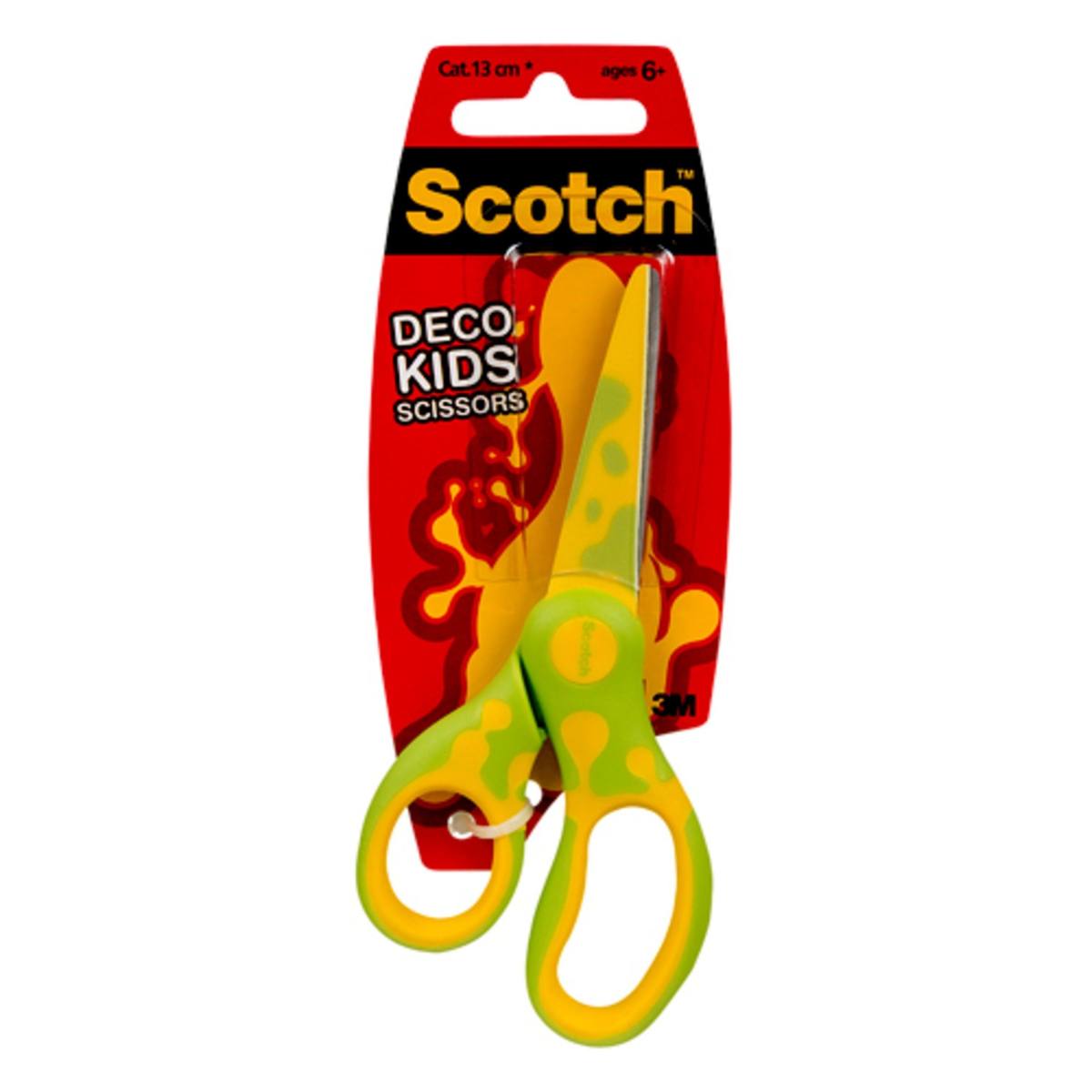  3M Scotch DECO lasten sakset eri malleja Mallit (vihreä, sininen tai vaaleanpunainen) 1 kpl/pakkaus 13 cm