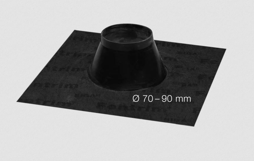 SIGA Fentrim Manschette schwarz Durchmesser 70-90mm