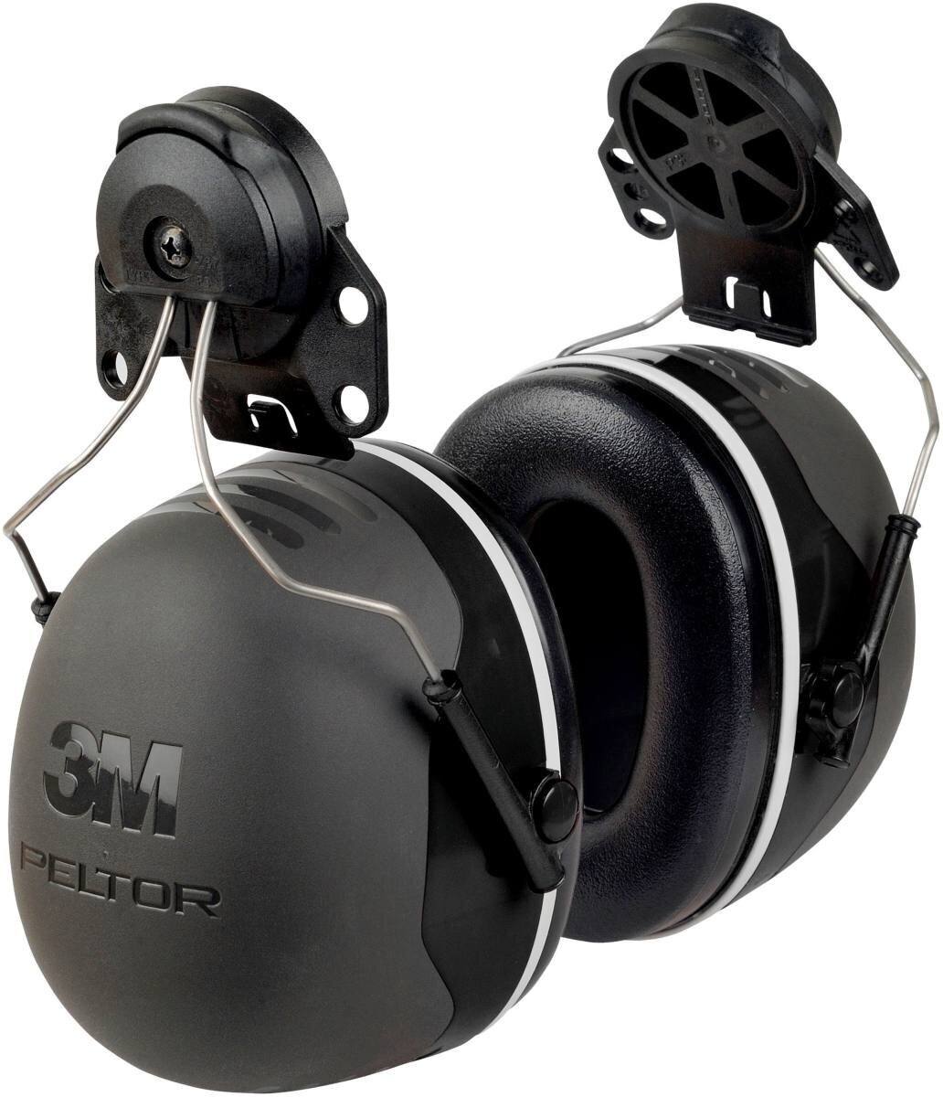 Orejeras 3M Peltor, adaptador para casco X5P3E, negro, SNR = 36 dB con adaptador para casco P3E (para todos los cascos 3M, excepto G2000)