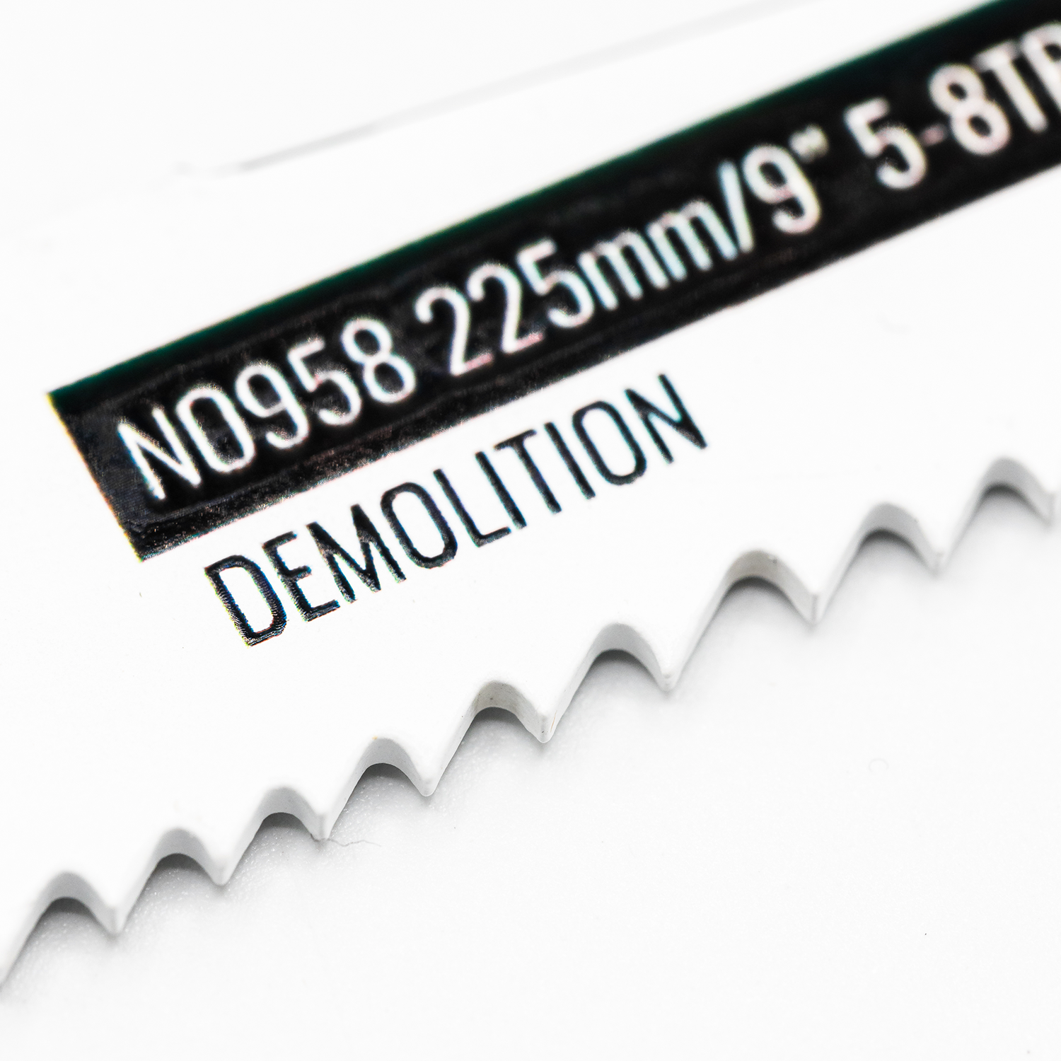 Demolition reciprocating saw blade for wood/metal 225mm