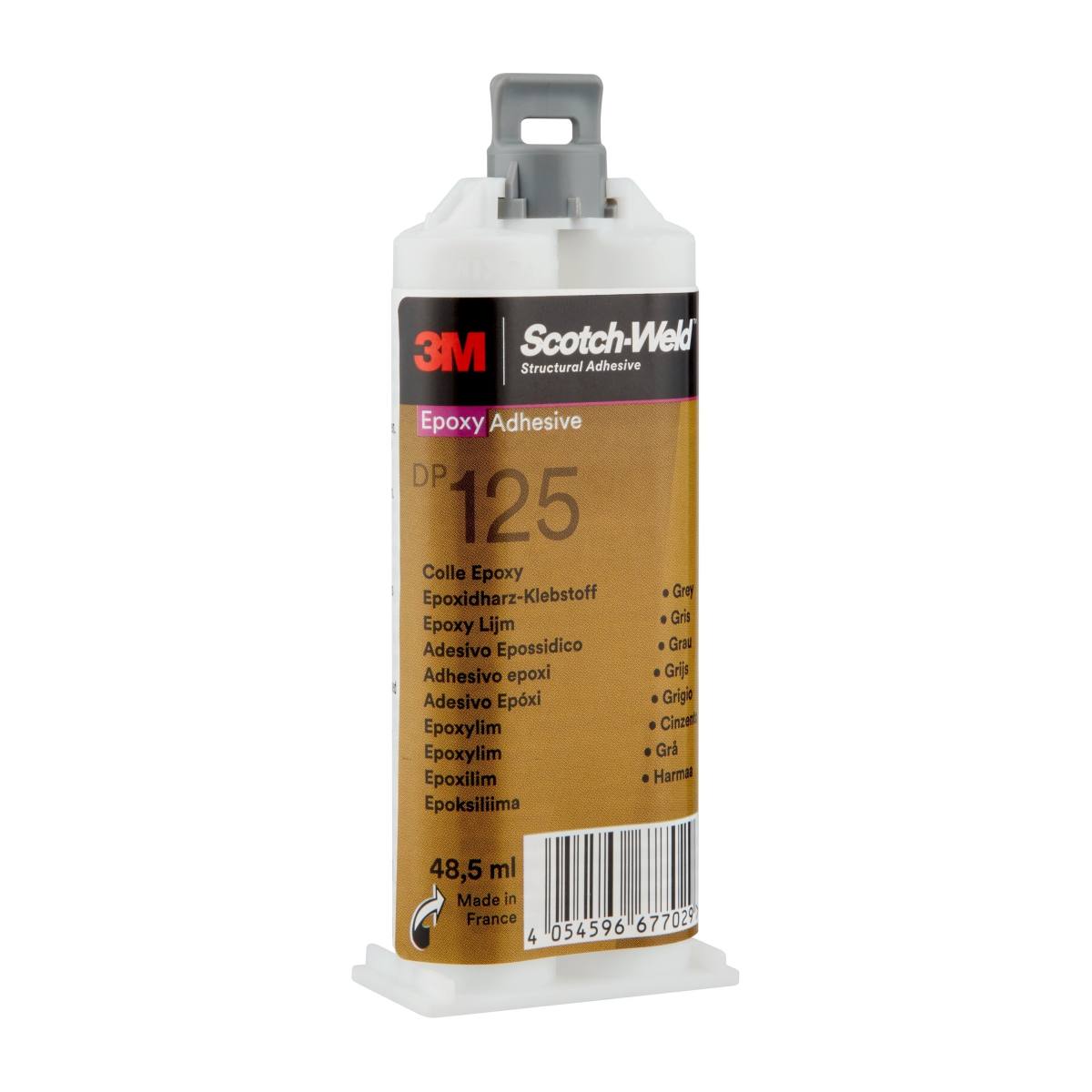 3M Scotch-Weld 2-component construction adhesive based on epoxy resin for the EPX System DP 125, transparent, 48.5 ml
